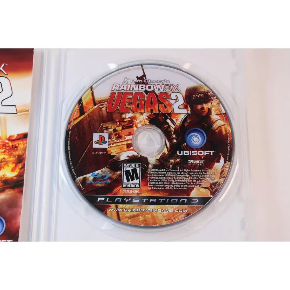 2 game lot/bundle: Rainbow Six Vegas 1 + 2 (Sony Playstation 3, PS3) Complete